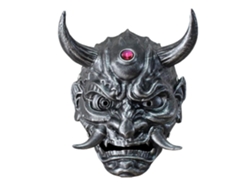 Máscara de demonio japonesa Prajna Hanya para carnaval, Halloween, cosplay y budismo japonés.