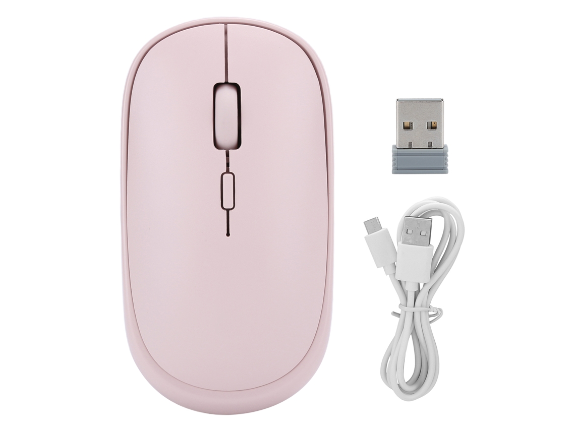 Ratón Inalámbrico Recargable Silencioso Bluetooth 5.0 2.4g Para Windows Xp/vista/7/8/10