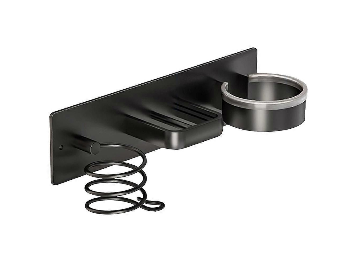 Soporte de pared para secador de pelo, organizador metálico para cabello, rizador y plancha de pelo. GOKOCO