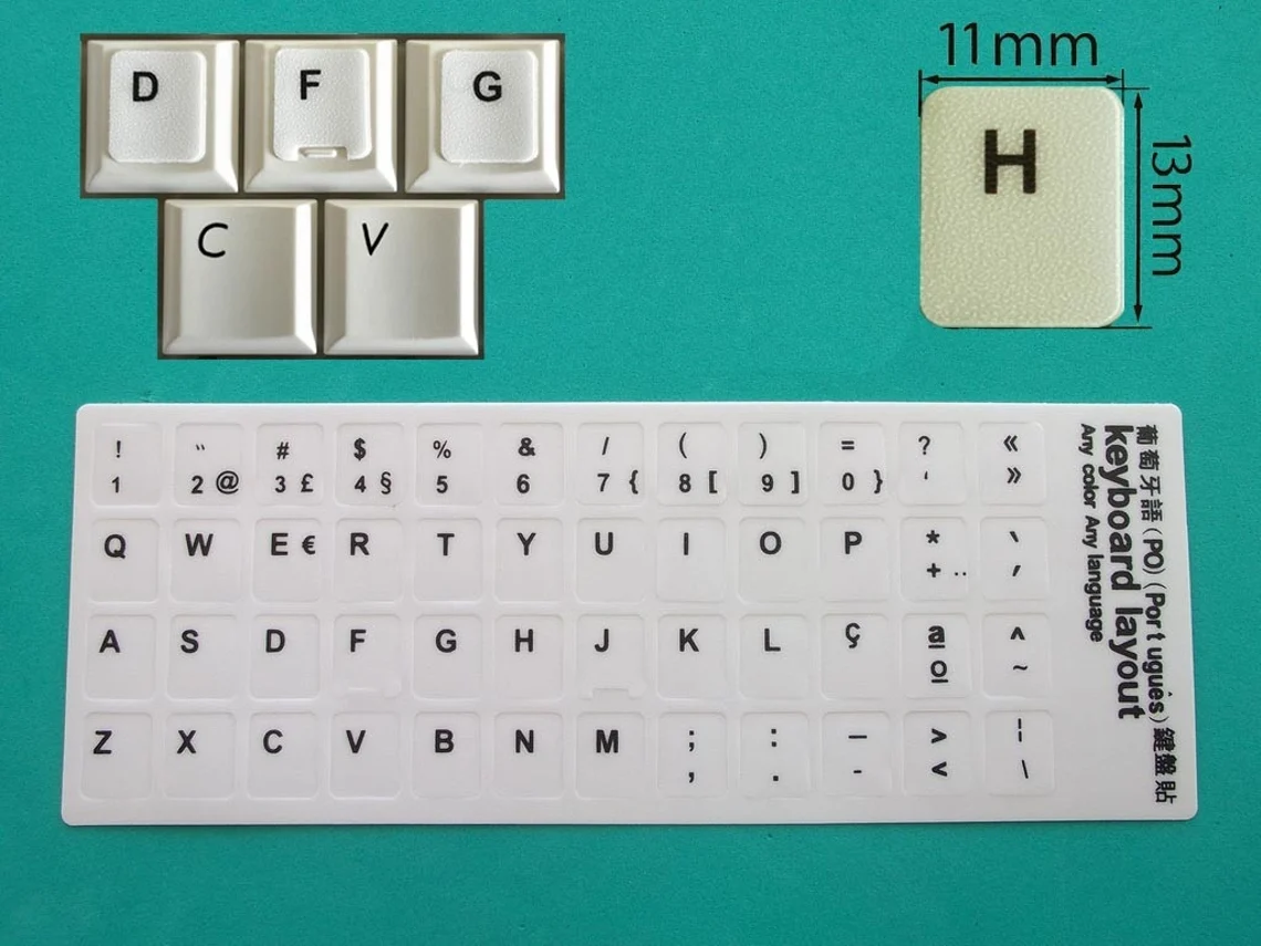 Pegatinas para Teclados Portátil Notebook & Desktop Pt