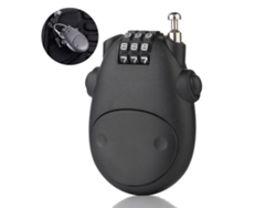 Candado de cable: candado de combinación para bicicleta, candado para casco, minicandado retráctil KOFIHETY