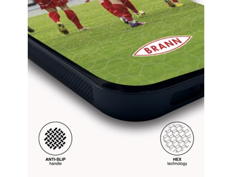 Funda Móvil Oficial Brann Sk para iPhone 15 PHONECASES3D Piel Sintética Negro