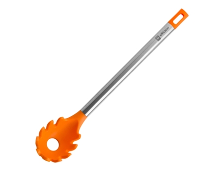 BRA Efficient - Cuchara de Pasta en Silicona con Mango en Acero Inoxidable. Naranja
