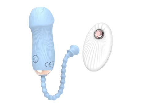 Vibrador de huevo con control remoto inalámbrico con 12 modos para mujeres (azul) YIZHOOD