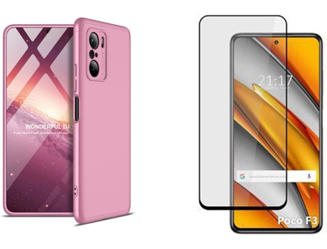Carcasa y Protector Xiaomi Mi 11i Slim armor 360º Rosa