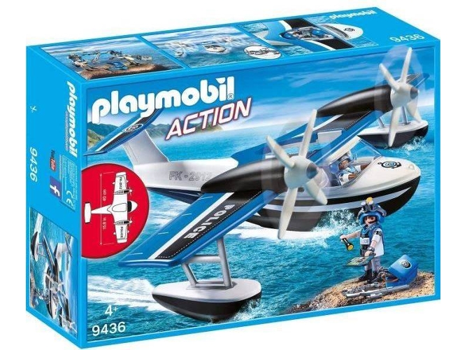 PLAYMOBIL 9436 - Polizei-Wasserflugzeug Spiel