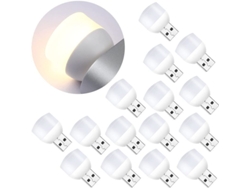 16 Mini Luces Led Portátiles Usb Para La Noche, Luz Ambiental Blanca Cálida Para El Hogar Y El Coche.