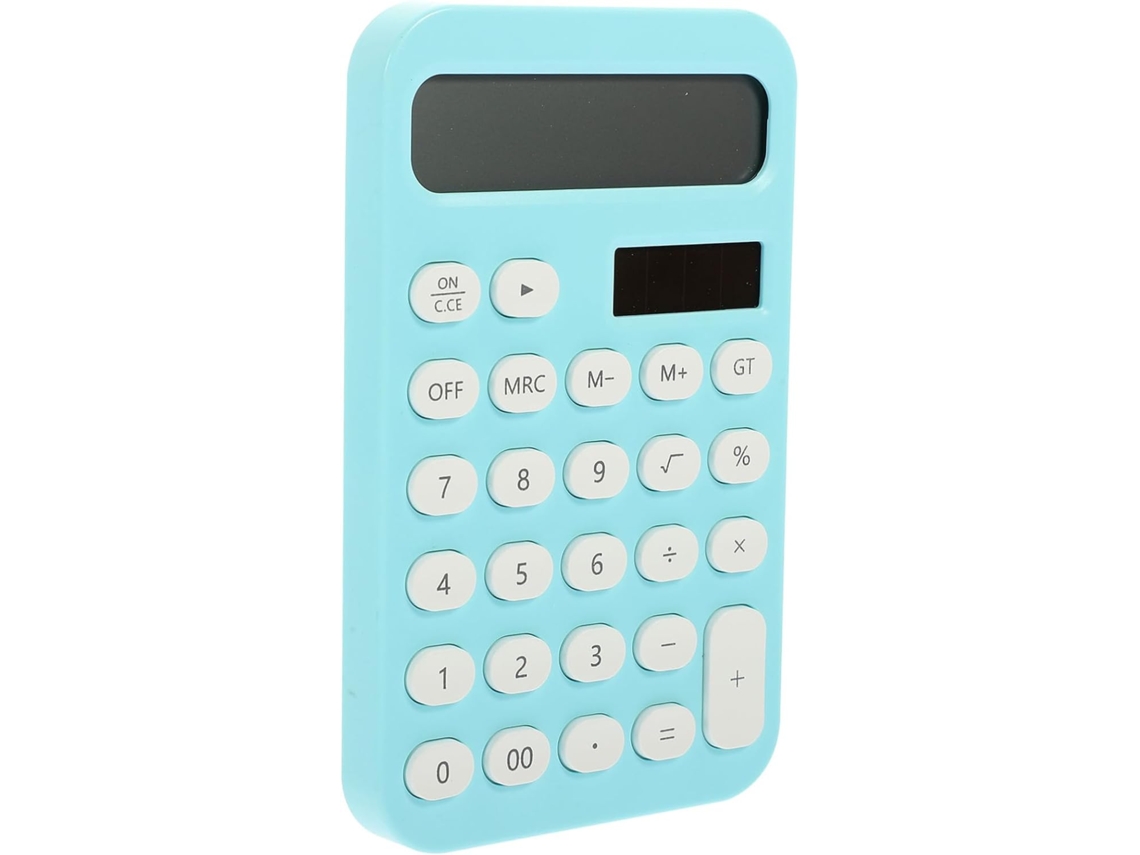 Calculadora de escritorio pequeña y decorativa para estudiantes, herramienta matemática para uso en la oficina y la escuela. Gokoco