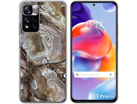 Carcasa para Xiaomi Redmi Note 11 Pro+ Plus 5G TUMUNDOSMARTPHONE Dibujos Mármol 14 Multicolor