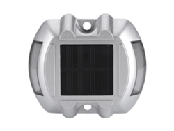 Luz solar de aluminio con 6 LED, resistente al agua, para exteriores, color verde