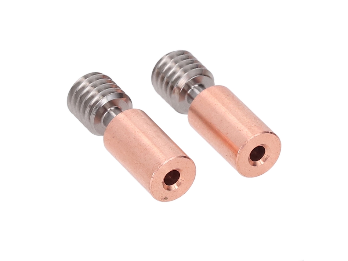 2 Piezas Heat Break Bimetálico De Titanio Y Cobre Para K1 K1 Maximum Ender3 V3 Ke 3 S1