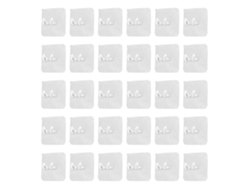 30 ganchos para enchufes multifuncionales, no perforados y confiables para cocina, baño y dormitorio.