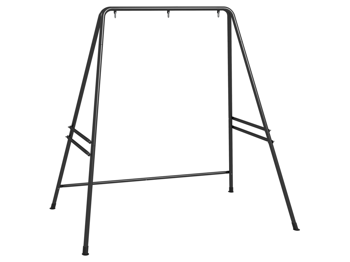 Soporte Para Silla Colgante, De Acero, 150 Kg, Para Balcón/patio, Color Negro.