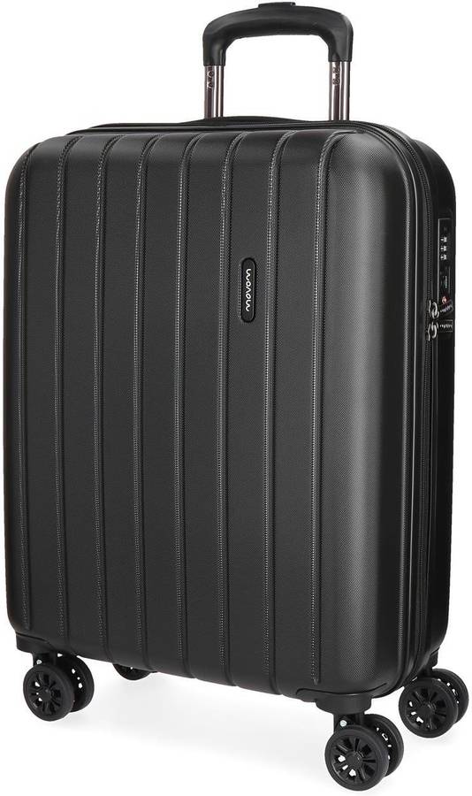 Maleta De Viaje movom wood cabina 37 l expansibe negro mano 55cm