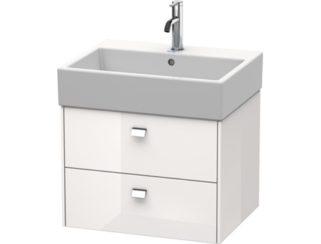 Mueble bajo encimera DURAVIT Brioso 58,4 x 45,9 cm 2 cajones con sifón y delantal para lavabo Vero Air 235060