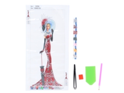 Kit De Pintura Diy 5d Con Diamantes De Imitación, Lienzo De 30x60cm, Diseño De Mujer, Regalo Decorativo