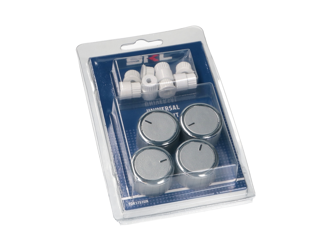 Tirador De Cocina Con Adaptadores - Kit Prateado Con 4 Piezas Placa De Gas Cok1751un