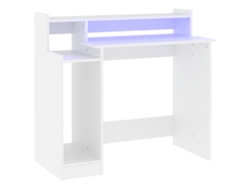 Secreter con iluminación LED, fabricado en madera procesada, blanco, MAISON EXCLUSIVE (97x45x90 cm)