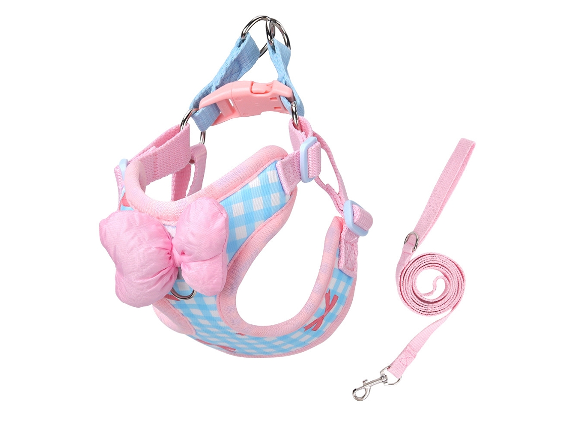 Arnés Para Perro Pequeño Con Correa, Diseño De Lazo (xl, Rosa) Czhhmart