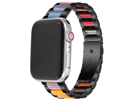 Correa De Acero Inoxidable De Resina De Turmalina Para Apple Watch Series 3 42 Mm VEANXIN