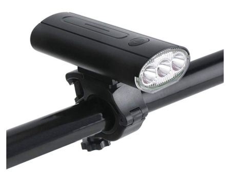 Luces de bicicleta Luz de bicicleta recargable USB con accesorios Luz de bicicleta Impermeable Ipx5 Luz de bicicleta de montaña-Negro ENZONS