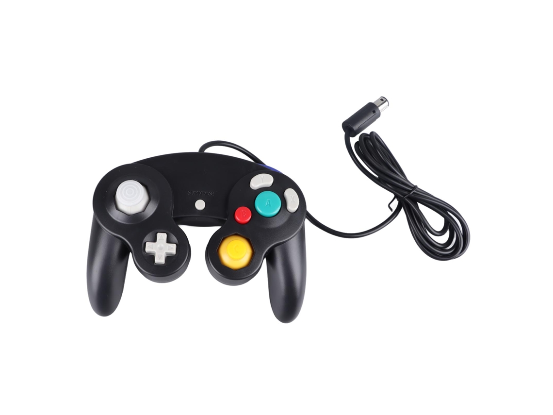 Mando De Juegos Con Vibración, Con Cable, Plug And Play, Para Gamecube Y Wii - Negro