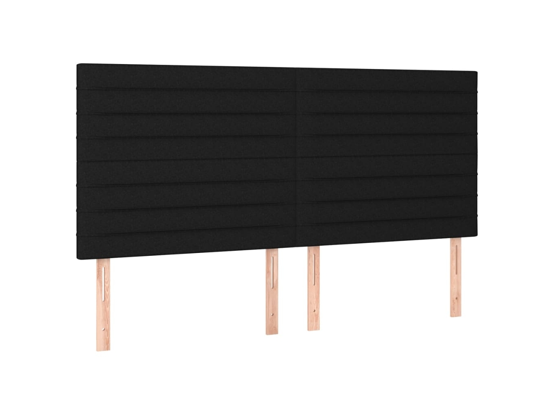 Cabecero negro 200x5x118/128 cm Tejido Maison Exclusive