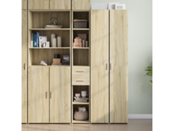 Aparador De Madera De Ingeniería Roble Sonoma 30x42,5x185 Cm
