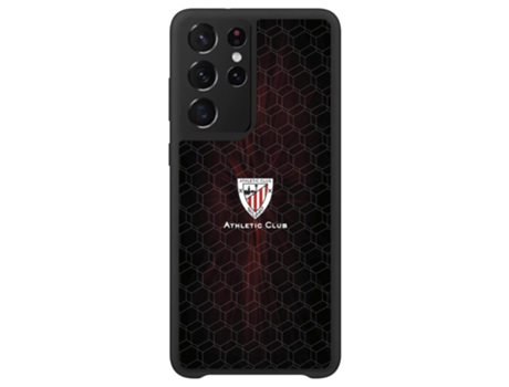 Funda Móvil Ultra Oficial Athletic Club para Samsung Galaxy S22 Ultra PHONECASES3D Piel Sintética Negro