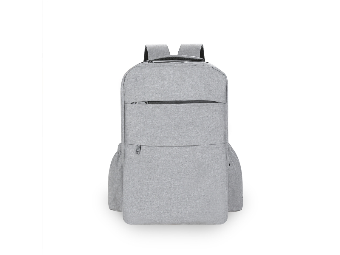 Bolsa de pañales impermeable, multifuncional, de gran capacidad, con asas dobles para guardar pañales y mochila para bebé. Yunzii gris.