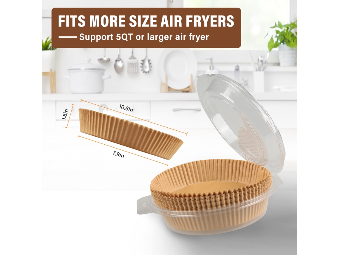 50 Hojas De Papel Pergamino Antiadherente Resistente Al Calor Y Absorbente De Aceite Para Freidora De Aire Y Horno.