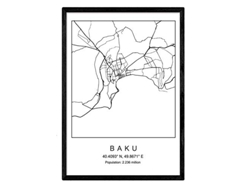 Lámina NACNIC Mapa Baku (A3)