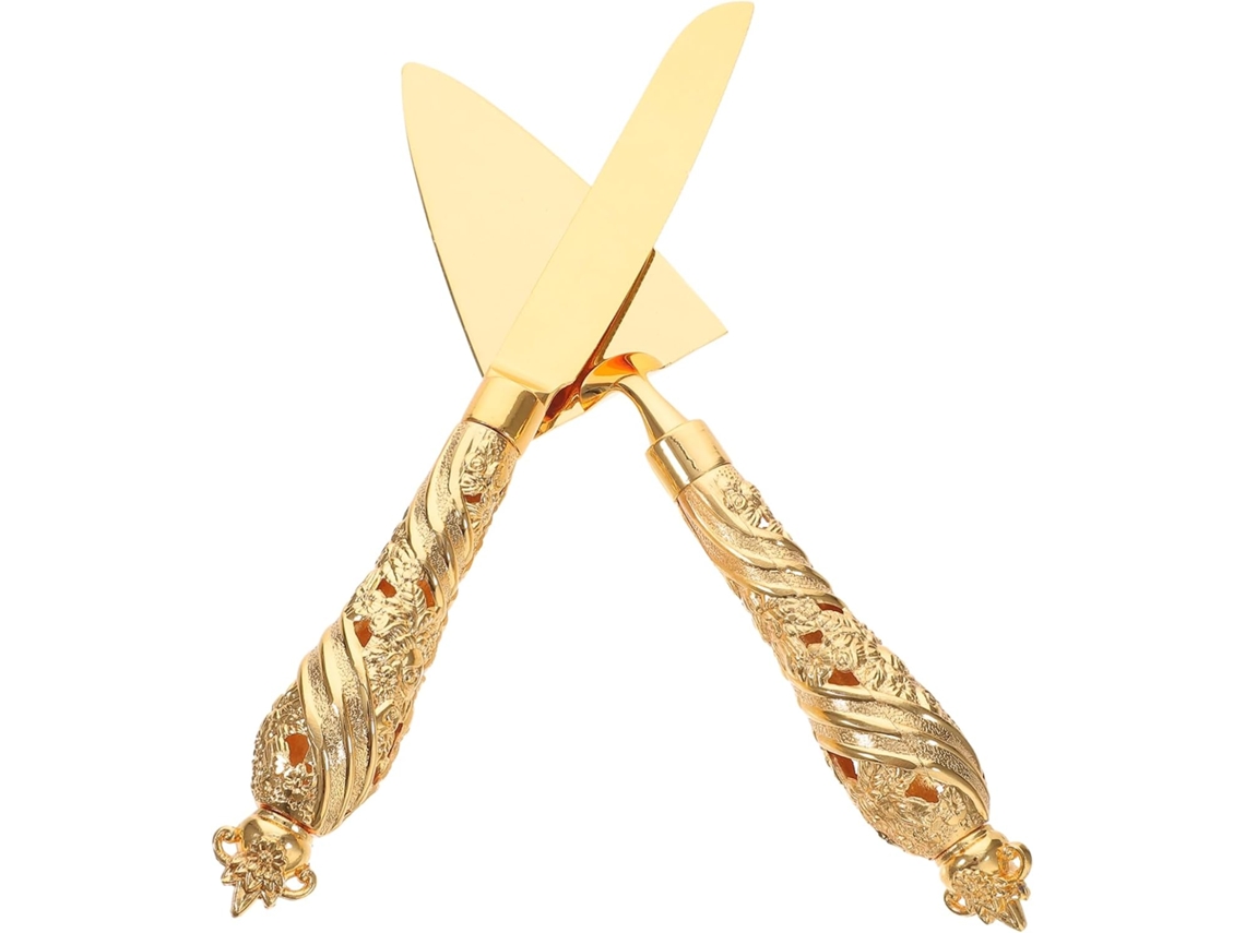 Utensilios Para Cortar Pasteles. Diseño Exquisito Y Romántico, Perfecto Para Fiestas De Cumpleaños, Bodas, ...