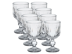 Juego de 8 Vasos de Cristal Transparente San Ignacio 300ml