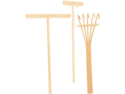 Juego De Rastrillos De Arena Pequeños De Bambú Inoomp Para Jardín Zen Y Decoración De Escritorio Agradable Para La