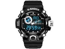 Reloj Deportivo Electrónico, Resistente Al Agua, Con Led, Para Estudiantes/adolescentes, Blanco.