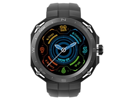 Smartwatch, pantalla HD de 1,35, múltiples modos deportivos, negro CHRONUS