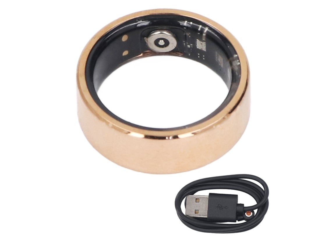 Anillo Inteligente Con Monitor De Actividad Física, Resistente Al Agua Ip68, Para Seguimiento De Actividad Física, Monitorización De Pasos, Sueño Y Conteo De Calorías. Fabricado En Acero Inoxidable. Unisex.