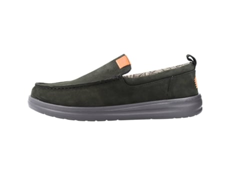 Zapatos de Hombre HEY DUDE Wally Grip Moc Piel Negro (42)