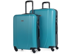 Conjunto de Maletas de Viaje ITACA ABS Azul (170 L)