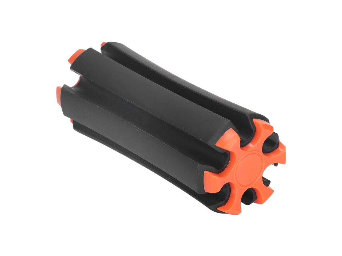 Soporte Portátil Para Palos De Golf Con 6 Posiciones Y 3 Ranuras Para Guardar Pelotas, De Plástico Negro.