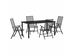 Maison Exclusive - Conjunto De Comedor De Jardín 5 Pcs Antracita