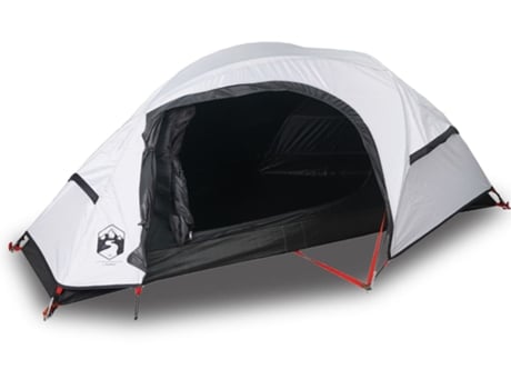 vidaXL Tienda de campaña iglú 1 persona tela opaca impermeable blanco