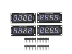 Módulo De Pantalla Led De 7 Segmentos Y 4 Dígitos Con Controlador Tm1637 Azul 0,56 Pulgadas