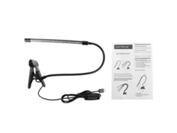 Lámpara LED de espectro completo de 10 W (modelo 2026) con pinzas para el cultivo de hortalizas, flores y plántulas en interiores.