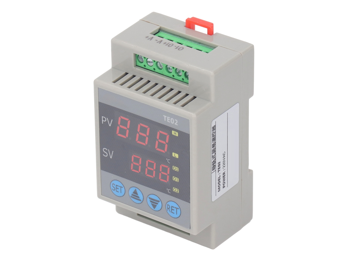 Controlador de temperatura miniatura para riel DIN