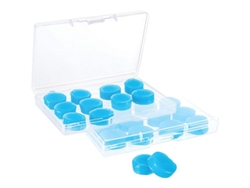 12 Pares De Puentes De Silicona Moldeables En 2 Cajas De Almacenamiento Para Dormir Y Nadar.