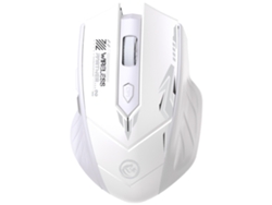 Ratón mecánico recargable para juegos, accesorio inalámbrico silencioso con Bluetooth, diseño mecánico gris espacial