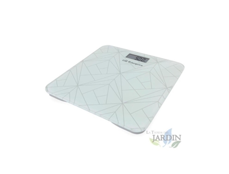 Báscula de Baño Electrónica ORBEGOZO Superficie de Cristal Templado Blanco Capacidad Máx.: 180 kg Dimensiones: 29X28X2 Cm ORBEGOZO