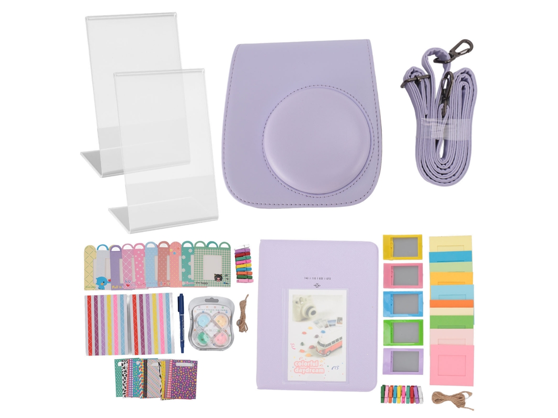 Estuche protector portátil para la cámara instantánea Instax Mini 12 y sus accesorios.